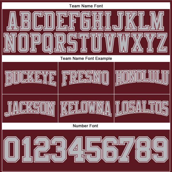 Custom Stitched Burgundy Gray-White Football Pullover Sweatshirt Hoodie - Image 3