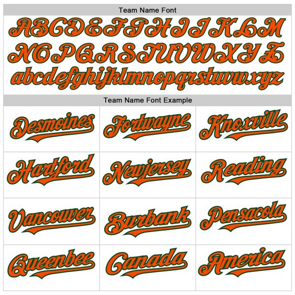 Custom White Pinstripe Orange-Green Authentic Fade Fashion Baseball Jersey - Image 5
