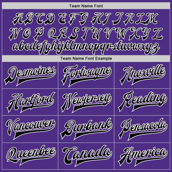 Custom Purple Black-White Bomber Full-Snap Varsity Letterman Jacket - Image 4