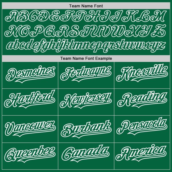 Custom Kelly Green White-Kelly Green Pinstripe Authentic Split Fashion Baseball Jersey - Image 4