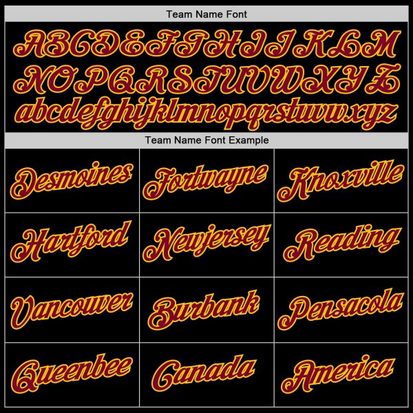 Custom Black Maroon-Gold Performance T-Shirt - Image 4